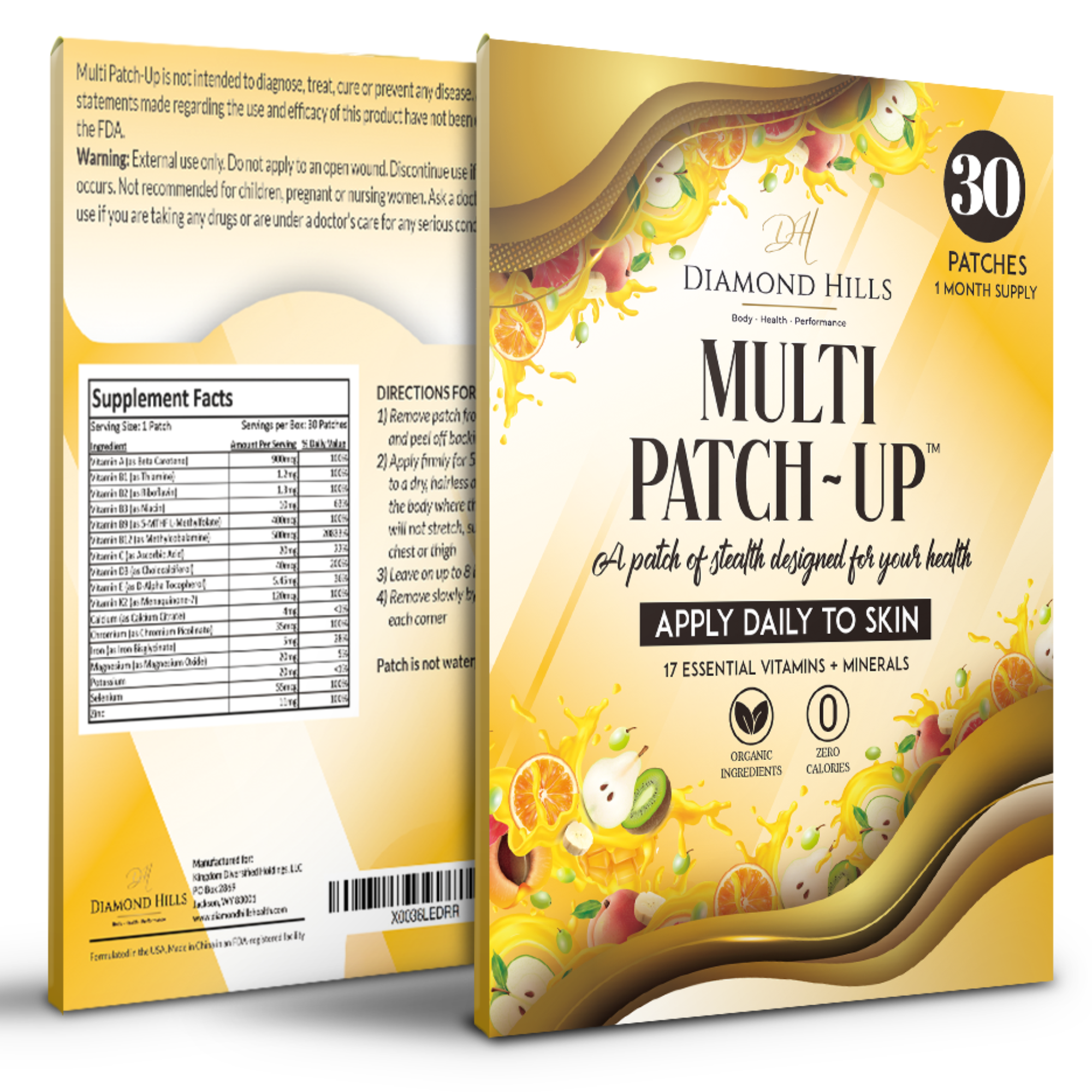 Multi Plus Topical Patch by PatchAid (Clear) - Pack of 1 30 Count